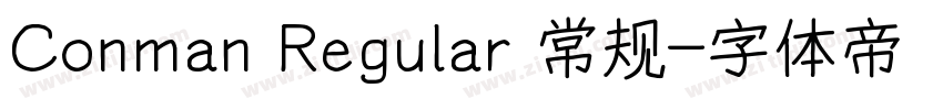 Conman Regular 常规字体转换